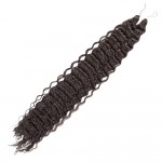 Extensie de par afro Deep Water Wave Twist Crochet de 40 cm Cod ADW440 Saten Inchis